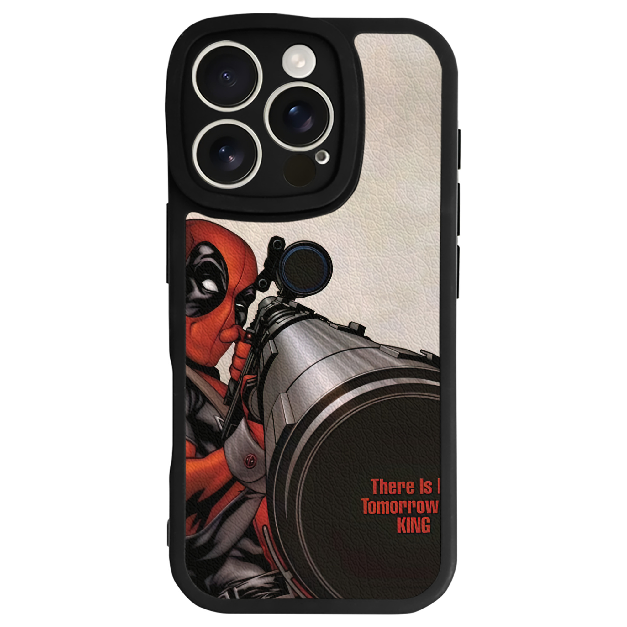 （画像用） Deadpool デッドプール 【iPhone 16シリーズ対応】シリコンスマホケース（レザー調） 材質：シリコン